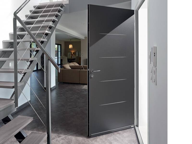 Porte d'entrée griff alu zilten porte entree gris 2900 Porte d'entrée griff alu zilten porte entree gris 2900