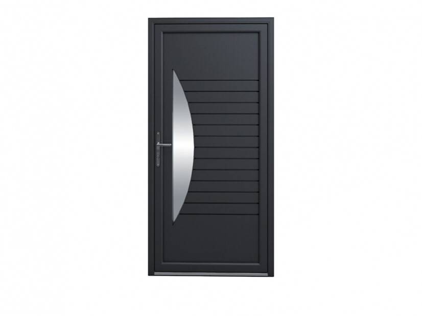 Porte pavillonnaire avec vitrage demi-lune ATTRACTION Porte pavillonnaire avec vitrage demi-lune ATTRACTION