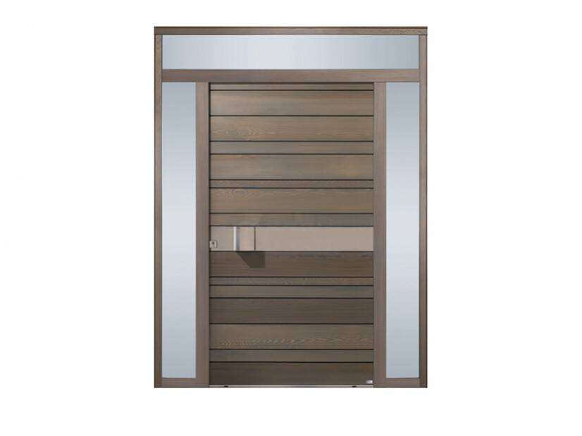 Porte d'entrée bois nativ2 tierce + imposte