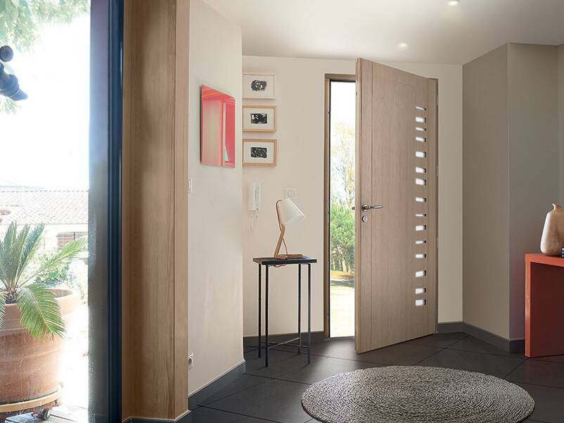 Crypto duo mixte Zilten porte entrée chêne blanchi