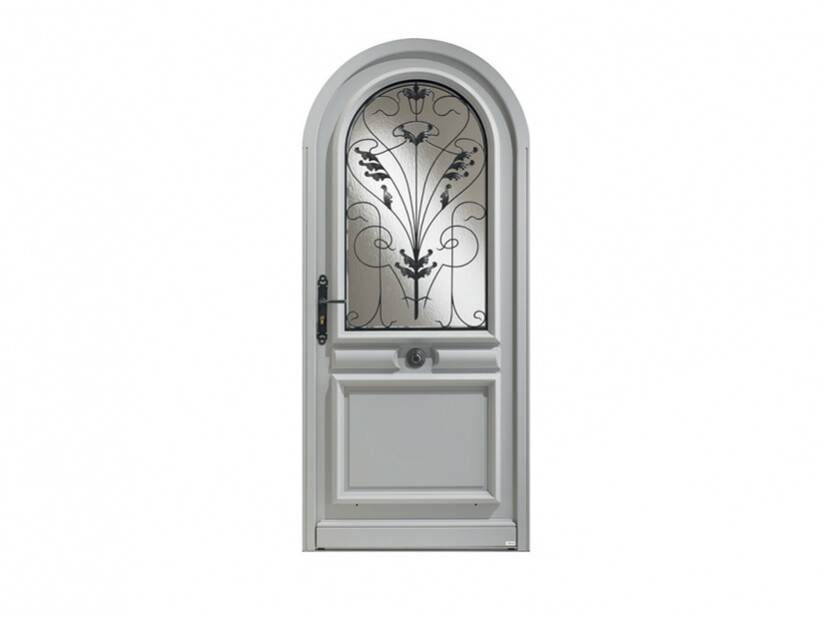 Porte pavillonnaire vitrage bois Valencay cintree