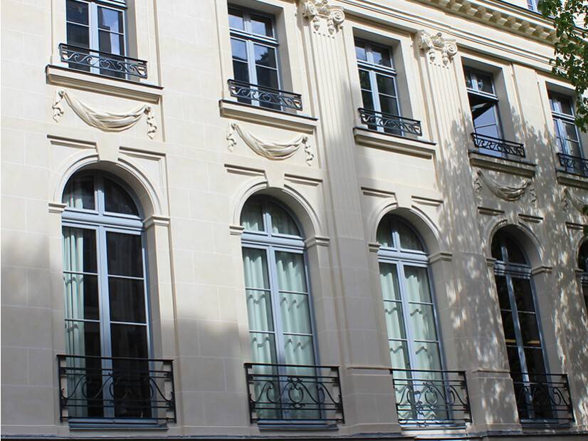 anse de panier 2 vantaux petits bois pare balle gris parisien