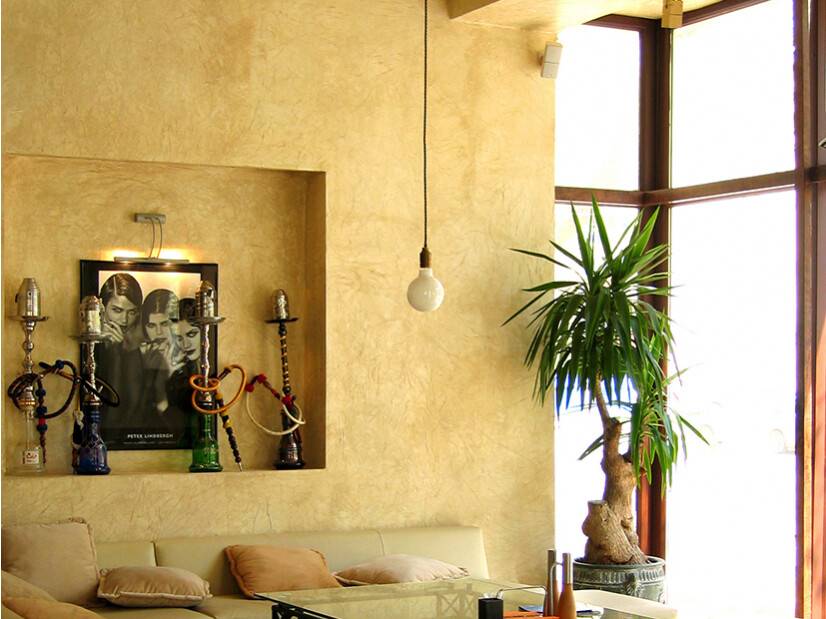 coulissant bois 2 vantaux ambiance salon contemporain