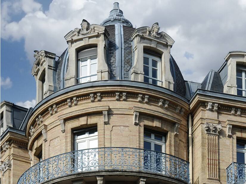 fenêtre mouton gueule loup bâtiment Haussmann rotonde