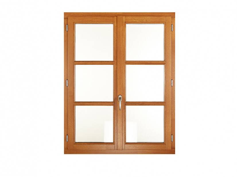 fenêtre bois pare flamme avec petit bois