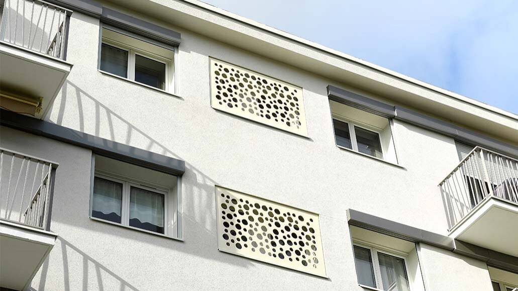 Gros plan sur les garde-corps - Résidence des tilleuls Saint-Michel-sur-Orge